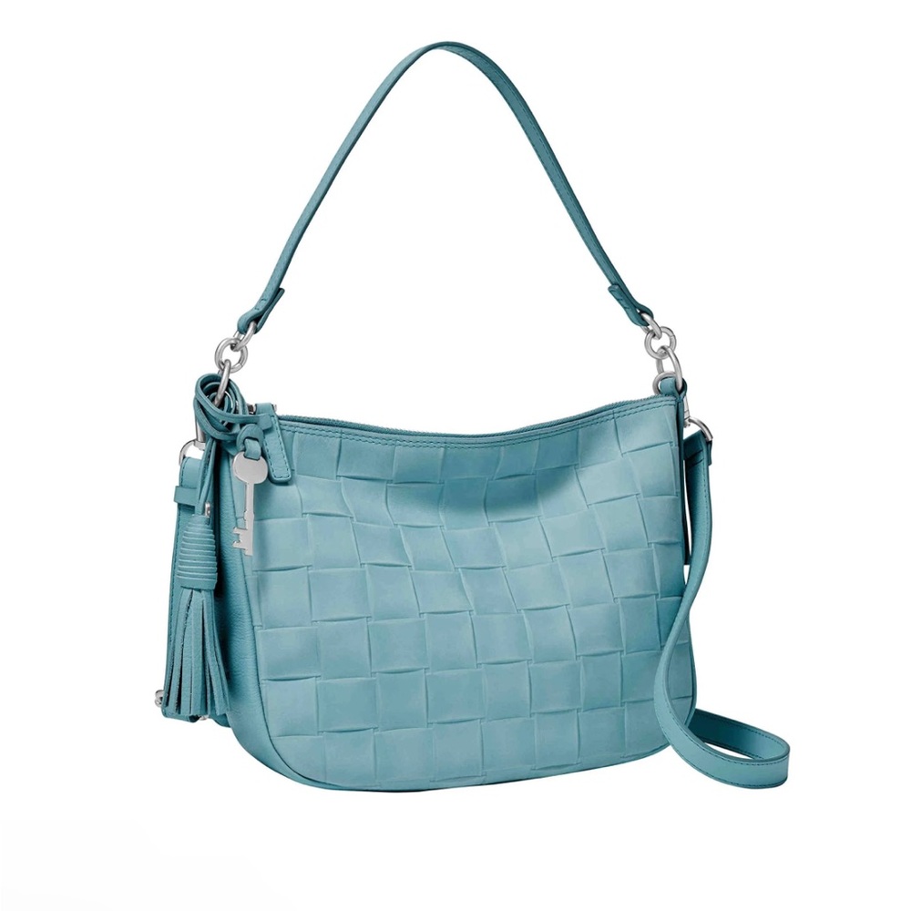 Fossil Jolie Shoulder Hobo bag in Light Blue / Turquiose